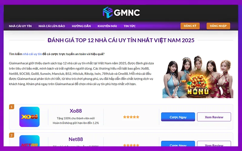 Người chơi tham khảo nha cai uy tin qua nội dung của Hy Nam